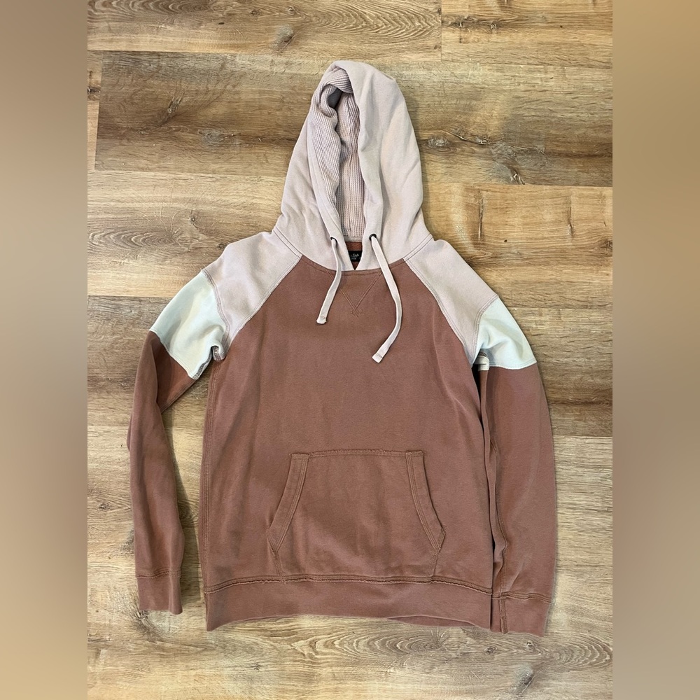 Abercrombie Color Block Hooded Sweatshirt Size Small